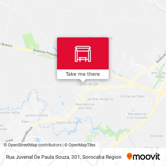 Rua Juvenal De Paula Souza, 301 map