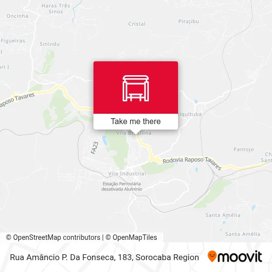 Rua Amâncio P. Da Fonseca, 183 map