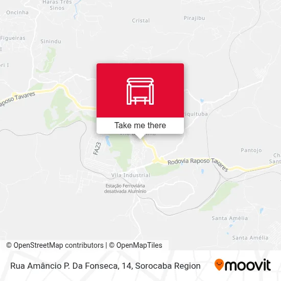 Rua Amâncio P. Da Fonseca, 14 map