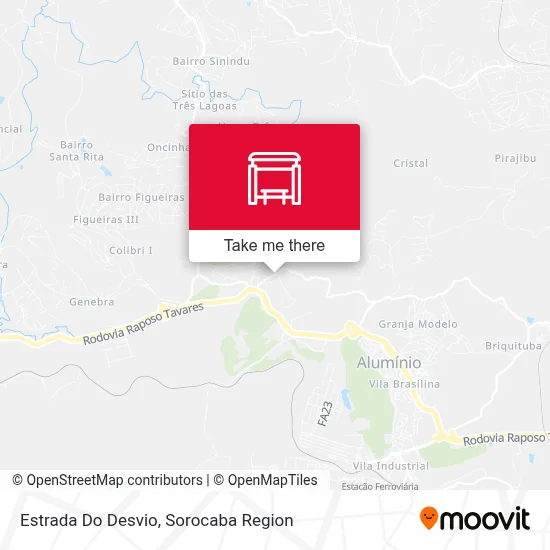Estrada Do Desvio map