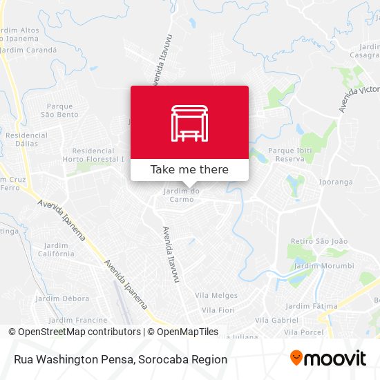 Rua Washington Pensa map