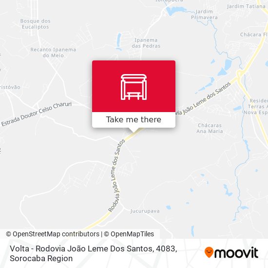 Volta - Rodovia João Leme Dos Santos, 4083 map