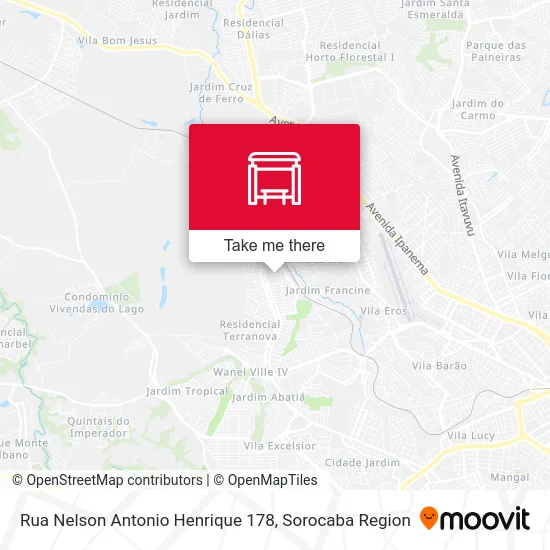 Rua Nelson Antonio Henrique 178 map