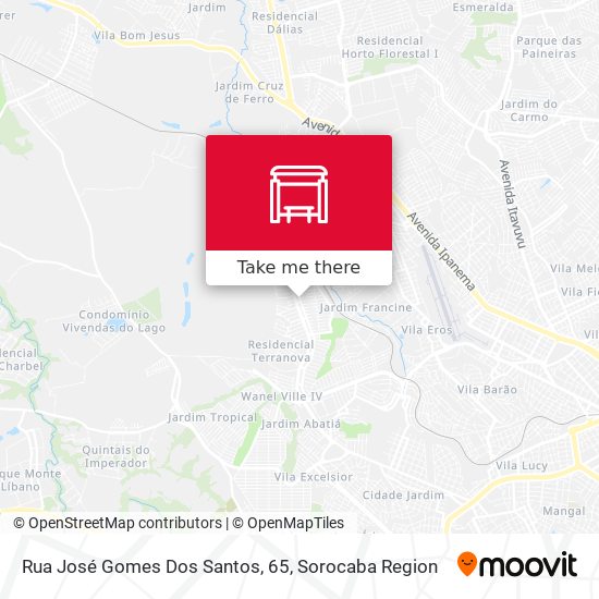 Rua José Gomes Dos Santos, 65 map