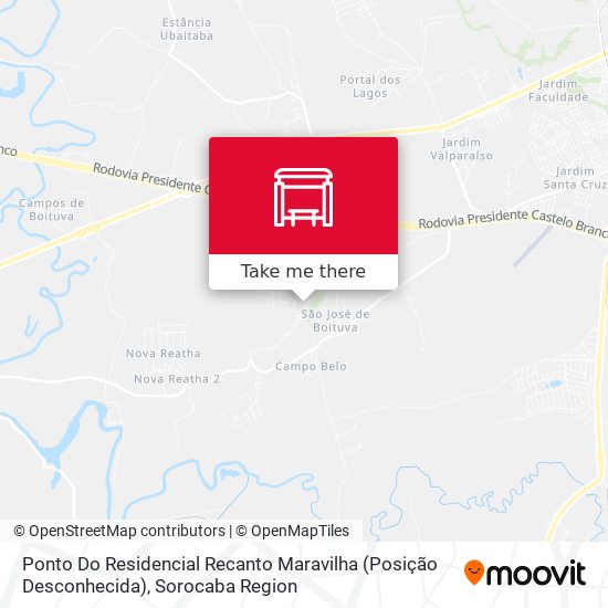 Ponto Do Residencial Recanto Maravilha (Posição Desconhecida) map