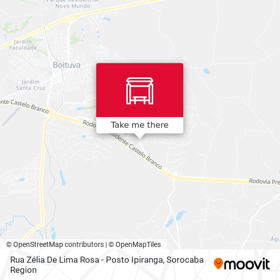 Rua Zélia De Lima Rosa - Posto Ipiranga map