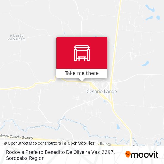 Mapa Rodovia Prefeito Benedito De Oliveira Vaz, 2297