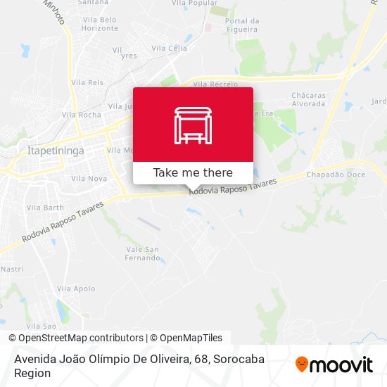 Avenida João Olímpio De Oliveira, 68 map