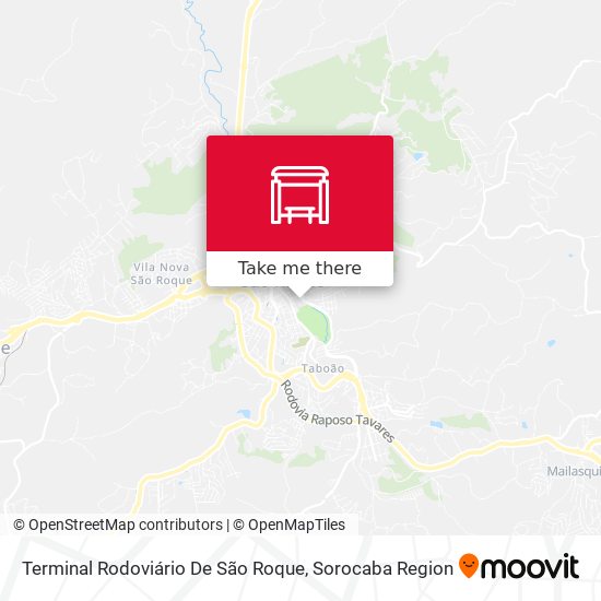 Mapa Terminal Rodoviário De São Roque