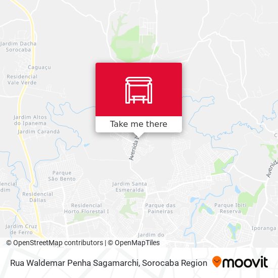 Mapa Rua Waldemar Penha Sagamarchi