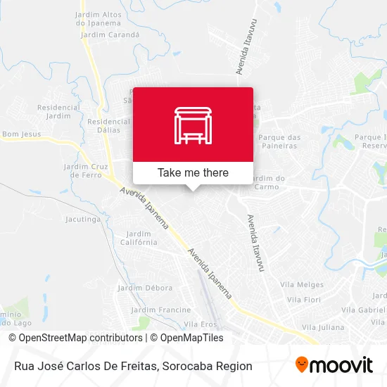 Rua José Carlos De Freitas map