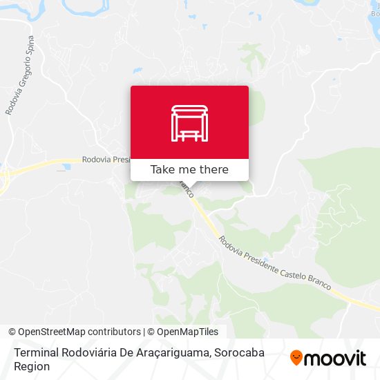 Mapa Terminal Rodoviária De Araçariguama