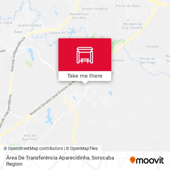 Mapa Área De Transferência Aparecidinha