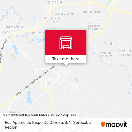Rua Aparecido Bispo De Oliveira, S / N map