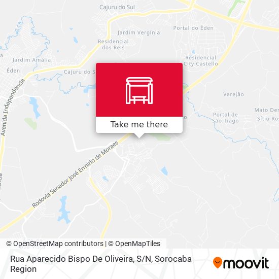 Rua Aparecido Bispo De Oliveira, S / N map