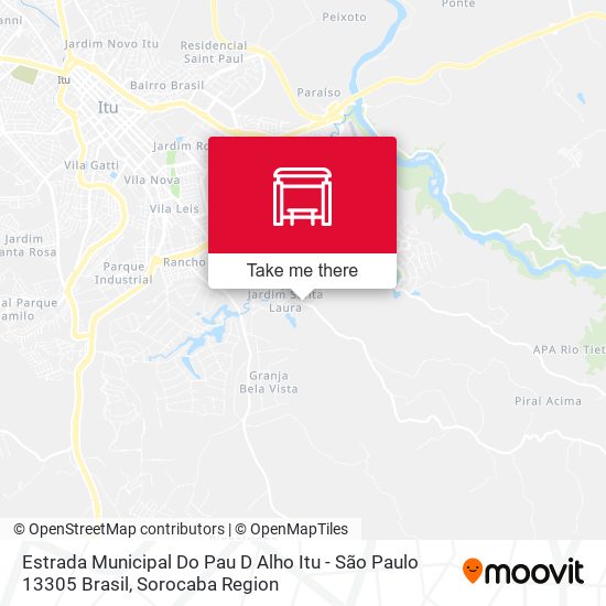 Mapa Estrada Municipal Do Pau D Alho Itu - São Paulo 13305 Brasil