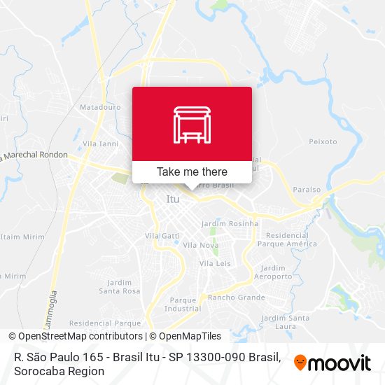 Mapa R. São Paulo 165 - Brasil Itu - SP 13300-090 Brasil