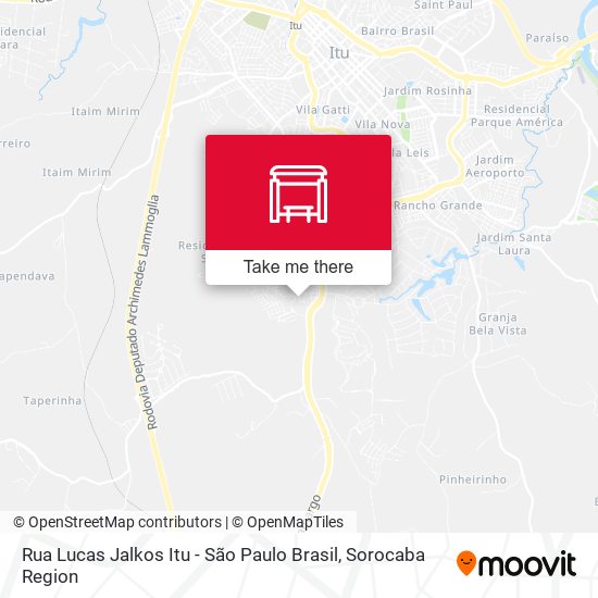 Rua Lucas Jalkos Itu - São Paulo Brasil map