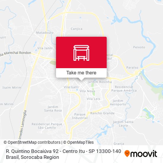 Mapa R. Quintino Bocaiúva 92 - Centro Itu - SP 13300-140 Brasil