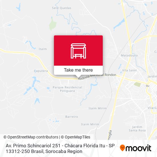 Av. Primo Schincariol 251 - Chácara Flórida Itu - SP 13312-250 Brasil map