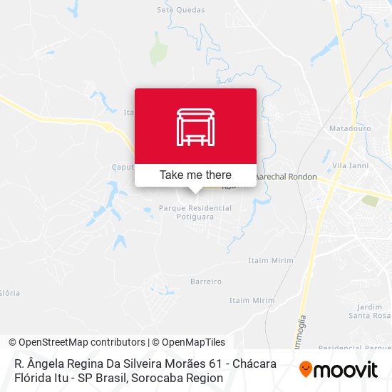 R. Ângela Regina Da Silveira Morães 61 - Chácara Flórida Itu - SP Brasil map