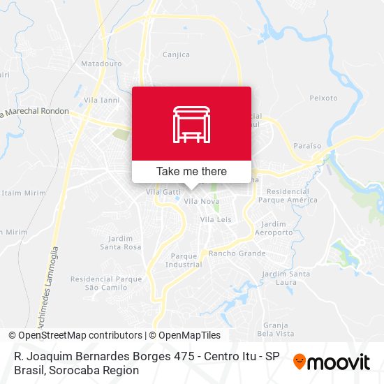 Mapa R. Joaquim Bernardes Borges 475 - Centro Itu - SP Brasil