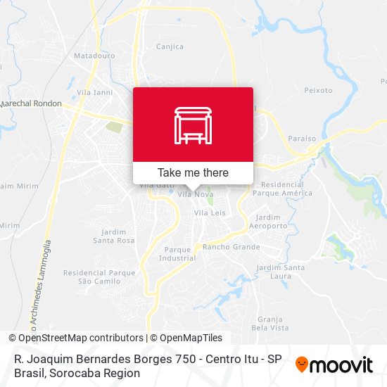 Mapa R. Joaquim Bernardes Borges 750 - Centro Itu - SP Brasil