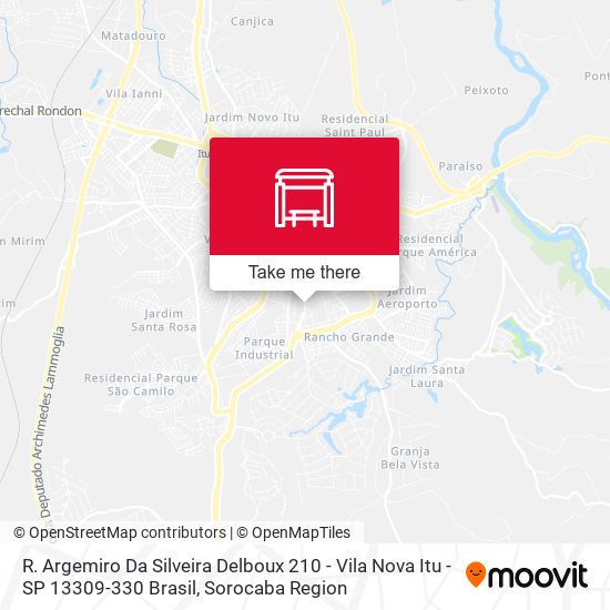 R. Argemiro Da Silveira Delboux 210 - Vila Nova Itu - SP 13309-330 Brasil map