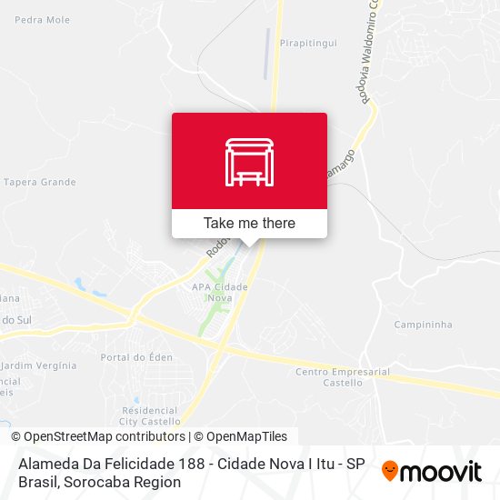 Alameda Da Felicidade 188 - Cidade Nova I Itu - SP Brasil map