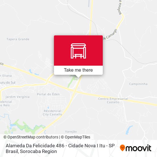 Alameda Da Felicidade 486 - Cidade Nova I Itu - SP Brasil map