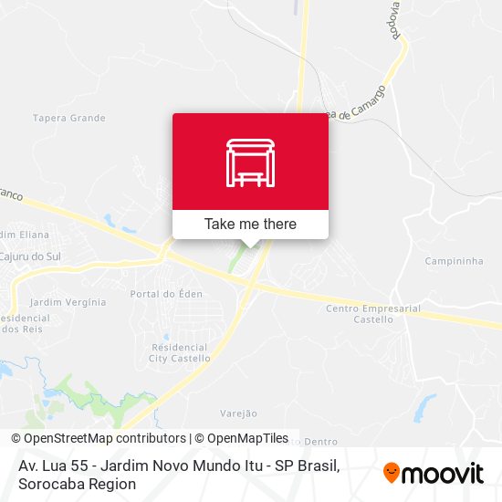 Av. Lua 55 - Jardim Novo Mundo Itu - SP Brasil map