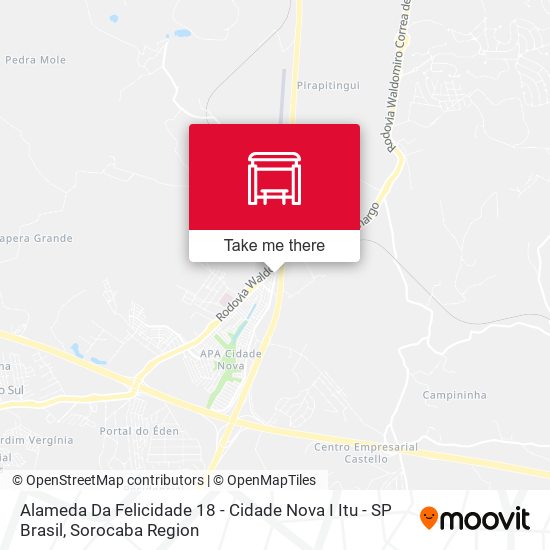 Alameda Da Felicidade 18 - Cidade Nova I Itu - SP Brasil map