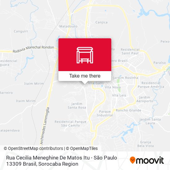 Rua Cecilia Meneghine De Matos Itu - São Paulo 13309 Brasil map