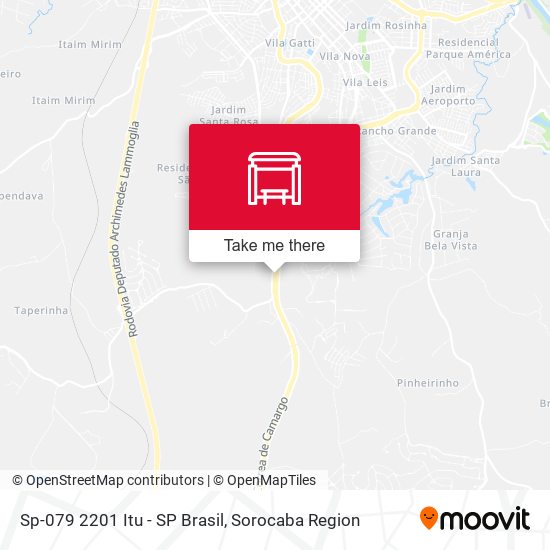 Mapa Sp-079 2201 Itu - SP Brasil