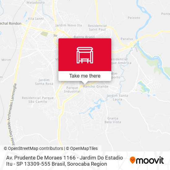 Av. Prudente De Moraes 1166 - Jardim Do Estadio Itu - SP 13309-555 Brasil map