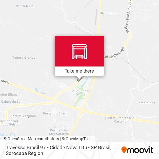 Mapa Travessa Brasil 97 - Cidade Nova I Itu - SP Brasil
