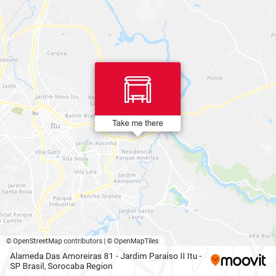 Alameda Das Amoreiras 81 - Jardim Paraiso II Itu - SP Brasil map