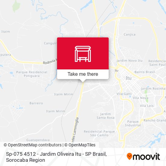 Mapa Sp-075 4512 - Jardim Oliveira Itu - SP Brasil