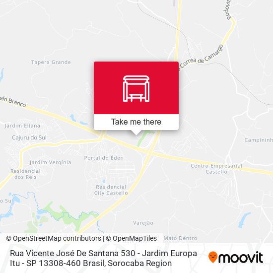 Rua Vicente José De Santana 530 - Jardim Europa Itu - SP 13308-460 Brasil map