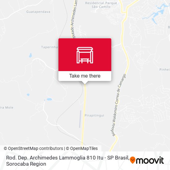 Rod. Dep. Archimedes Lammoglia 810 Itu - SP Brasil map