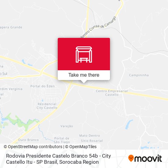 Rodovia Presidente Castelo Branco 54b - City Castello Itu - SP Brasil map