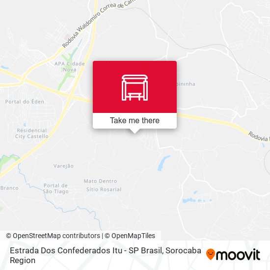 Estrada Dos Confederados Itu - SP Brasil map