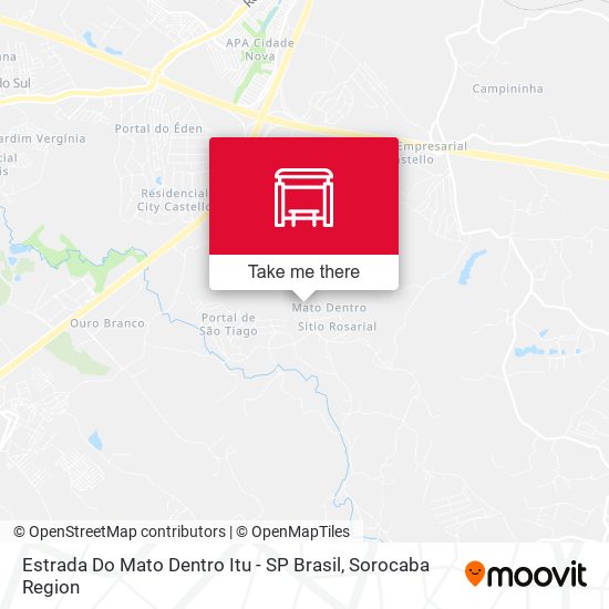 Estrada Do Mato Dentro Itu - SP Brasil map