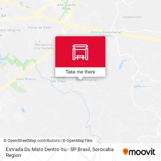 Mapa Estrada Do Mato Dentro Itu - SP Brasil