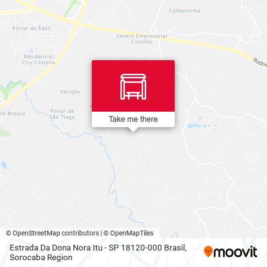 Mapa Estrada Da Dona Nora Itu - SP 18120-000 Brasil