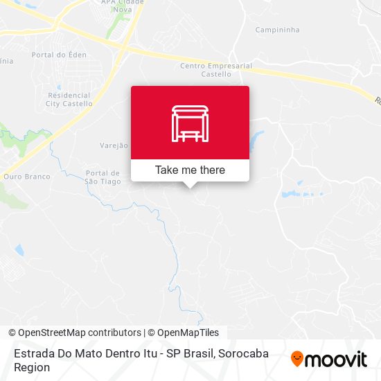 Estrada Do Mato Dentro Itu - SP Brasil map