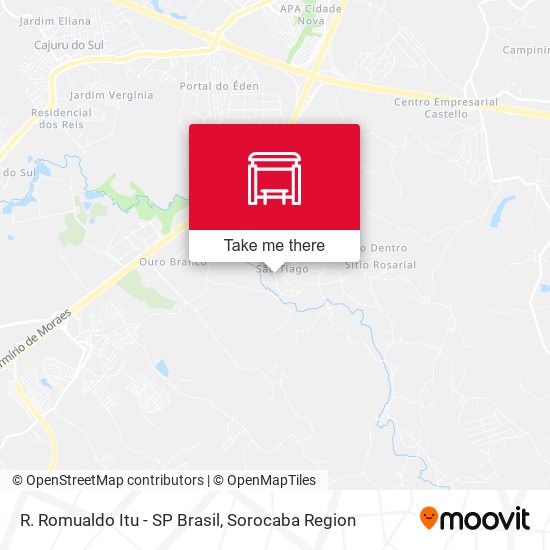 Mapa R. Romualdo Itu - SP Brasil