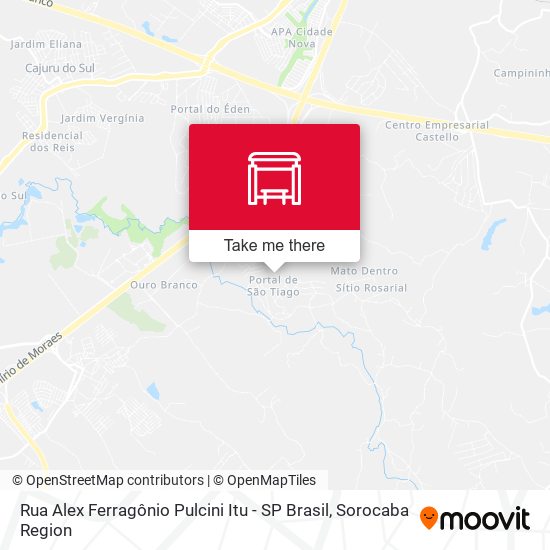 Rua Alex Ferragônio Pulcini Itu - SP Brasil map