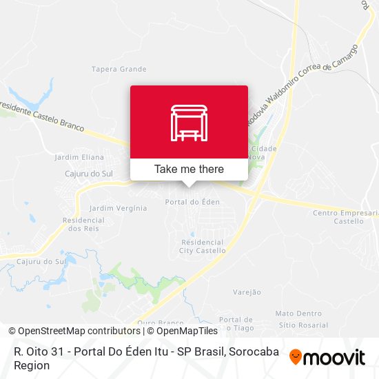 R. Oito 31 - Portal Do Éden Itu - SP Brasil map