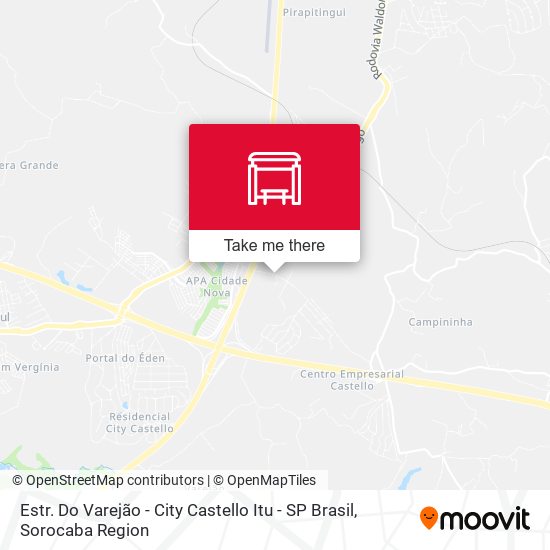 Estr. Do Varejão - City Castello Itu - SP Brasil map